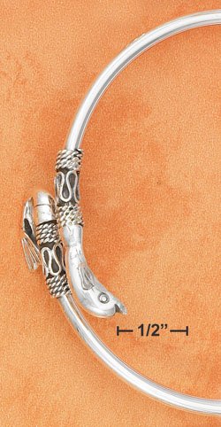 STERLING SILVER JEWELRY BALI STYLE DOLPHIN ARM BAND (br2744)