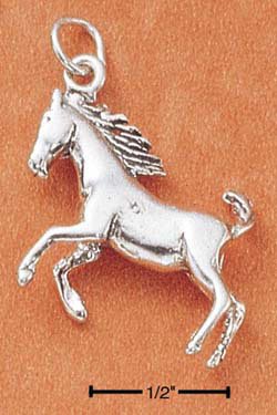 STERLING SILVER JEWELRY RUNNING HORSE CHARM (ch1806)