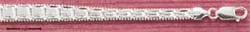 STERLING SILVER JEWELRY 7" FANCY TAPERED ENDS RICCIO BRACELET (br717)