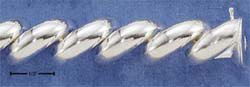 STERLING SILVER JEWELRY 7.25" 23MM HEAVY WEIGHT SANMARCO BRACELET (br1699)
