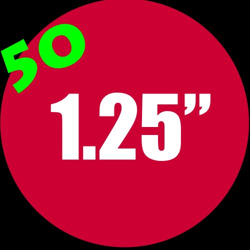 50 - 1.25" Buttons