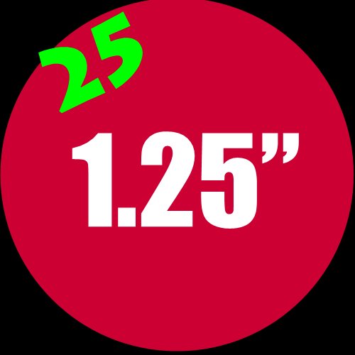 25 - 1.25" Buttons