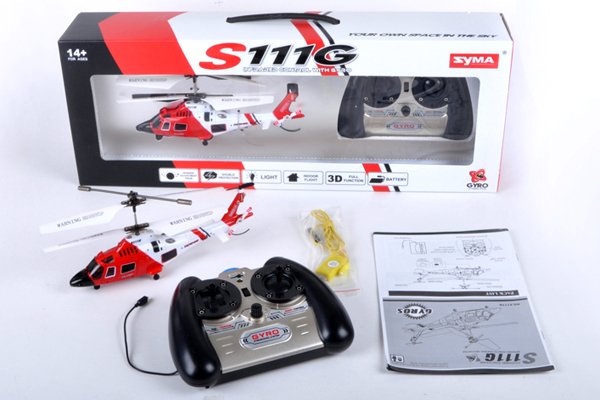 Syma S111G U.S Coast Guard RC Helicopter w/ Built in Gyro