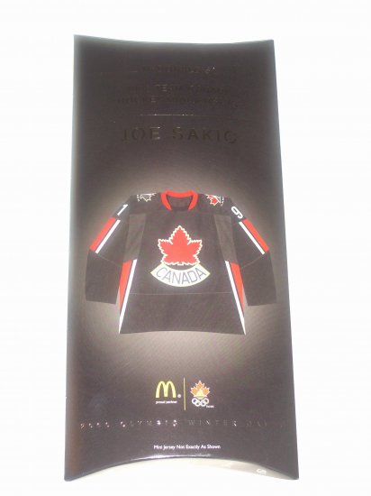 Team Canada All New & Highly Collectible Mini Jersey of Joe Sakic # 91