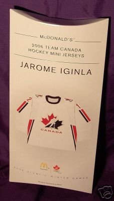 Team Canada All New & Highly Collectible Mini Jersey of Jarome Iginla # 12