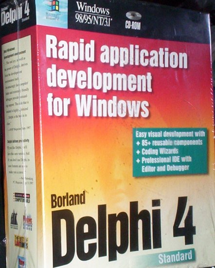 FREEPOST - BORLAND DELPHI 4 SOFTWARE STANDARD EDUCATIONAL VERSION NEW SEALED