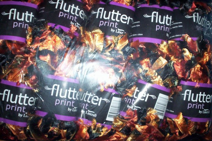 FREEPOST - 10 Skein / balls x 50 gram TIGER VARIEGATED FEATHER YARN