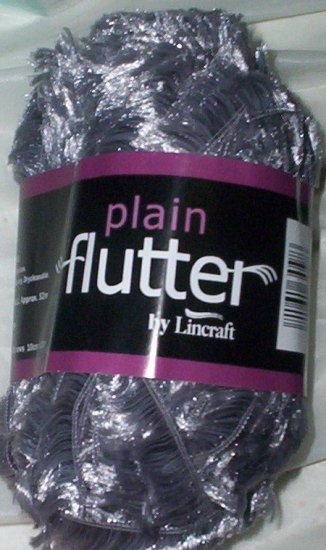 FREEPOST - 10 Skein / balls x 50 gram GREY ( SILVER ) FEATHER YARN