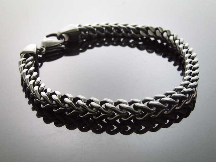 Men's Jumbo 8mm Franko Steelness steel 10" Bracelet