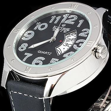 IceTime 20 Diamond Double Decker 48mm Watch Silver Face