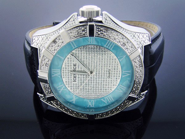 Ice Ice By Icetime 52 MM 10 Diamond Silver face Watch