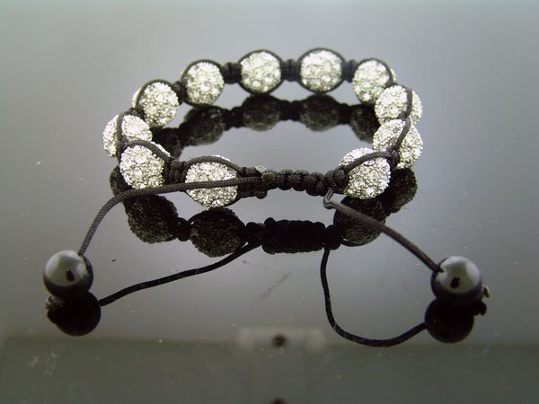 Unisex Big Bead CZ Shamballa Bracelet 12MM 8Inch