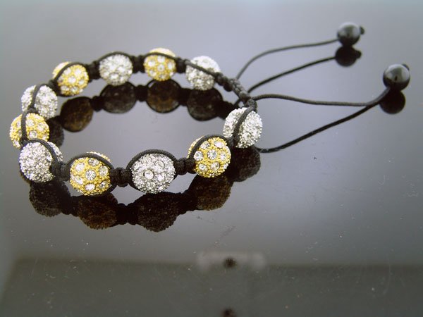 Unisex Big Bead CZ Shamballa Bracelet 12MM 8Inch