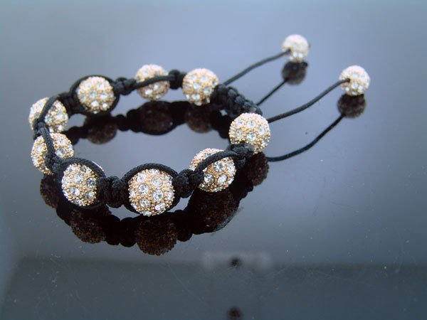 Unisex Big Bead CZ Shamballa Bracelet 12MM 8Inch
