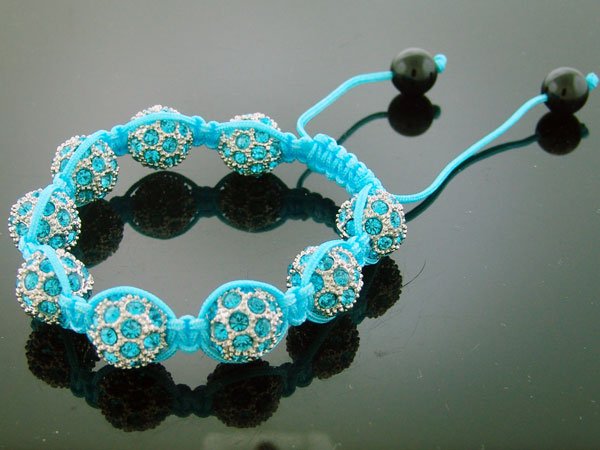Unisex Big Bead CZ Shamballa Bracelet 12MM 8Inch