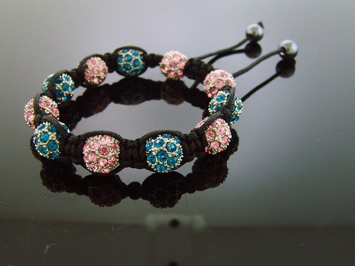 Unisex Big Bead CZ Shamballa Bracelet 12MM 8Inch