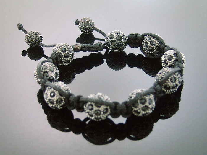 Unisex Big Bead CZ Shamballa Bracelet 12MM 8Inch
