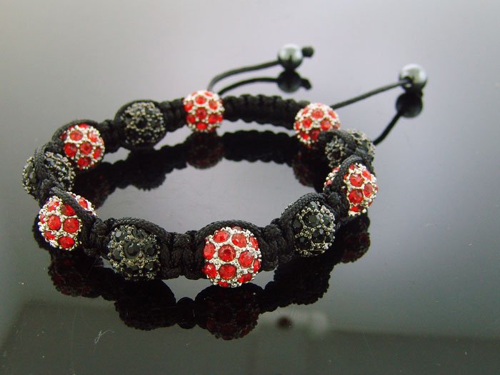 Unisex Big Bead CZ Shamballa Bracelet 12MM 8Inch