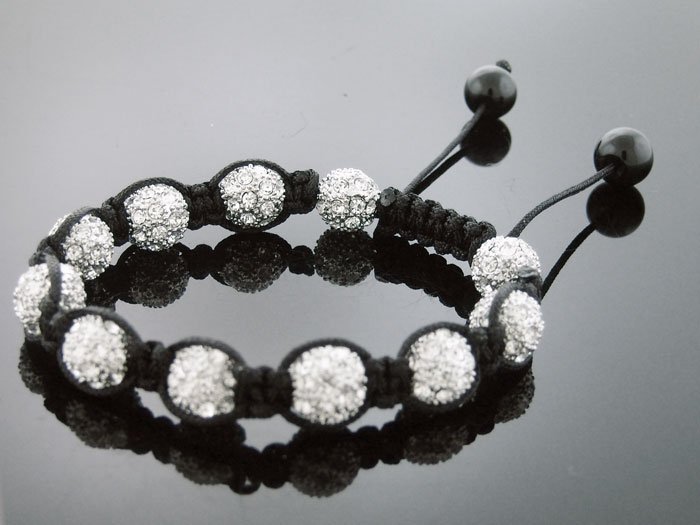 Unisex Big Bead CZ Shamballa Bracelet 12MM 8Inch