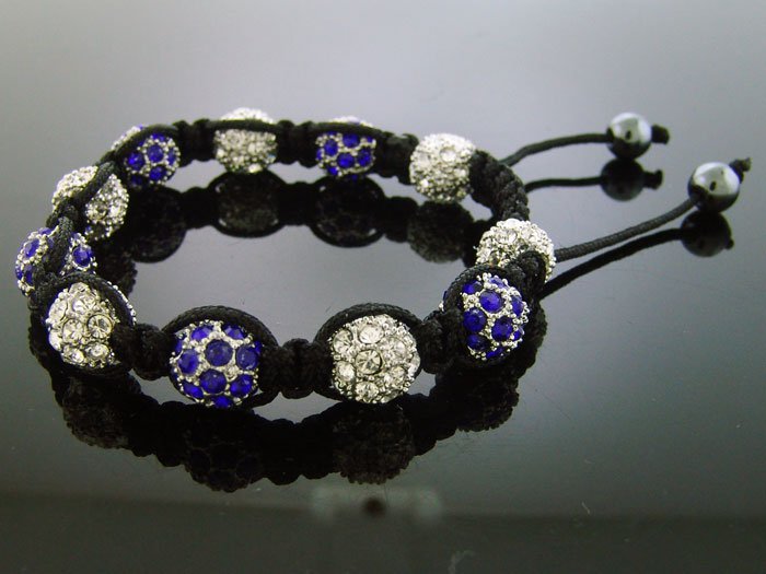 Unisex Big Bead CZ Shamballa Bracelet 12MM 8Inch