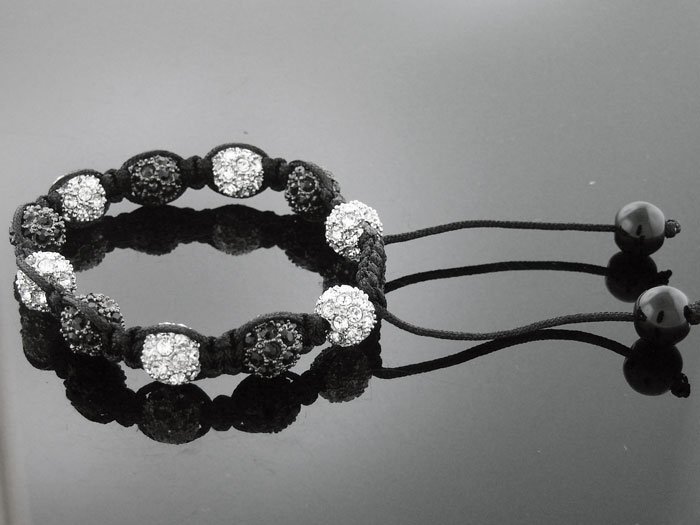 Unisex Big Bead CZ Shamballa Bracelet 12MM 8Inch