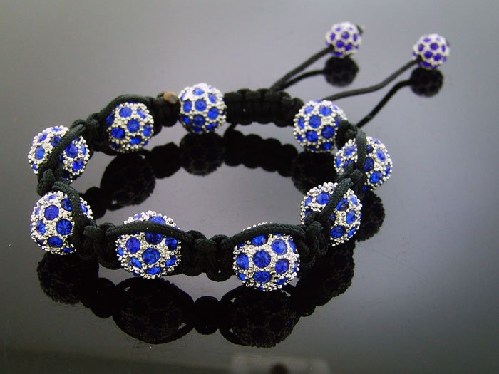 Unisex Big Bead CZ Shamballa Bracelet 12MM 8Inch