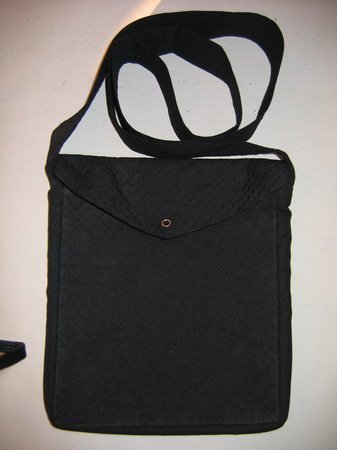 Large 10"x10" Black/Kesri/Navy Blue/White Khajana