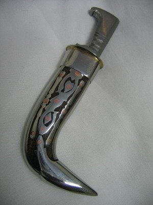 SPECIAL 3" Single Side 2-Khanda New Handle Kirpan (Best as Dumala Shastar)