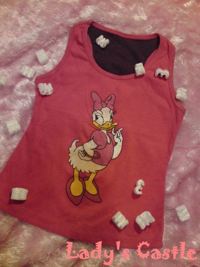 The pink donald duck vest