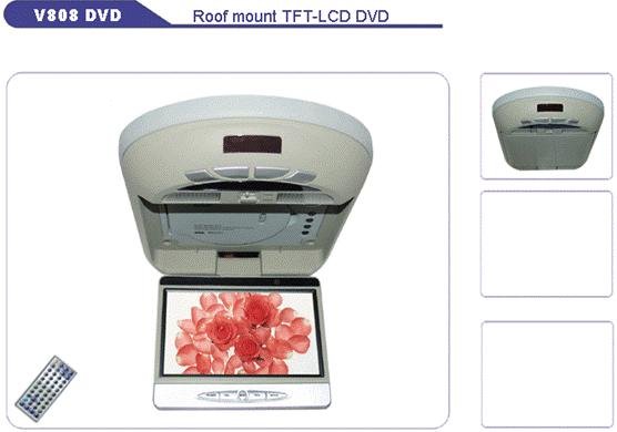 Roof mount 8inch SHARP TFT LCD panel 16:9, with DVD Player, Car