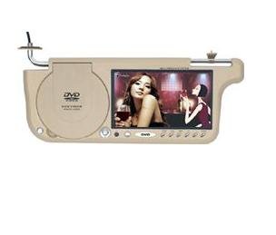7" TFT LCD Sunvisor Car Monitor with Car DVD Player
