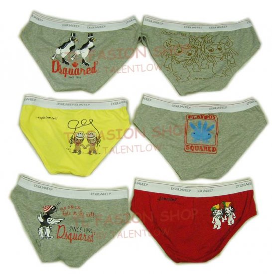Lot of 6 pcs 09 DSQUARED D2 Man's boxers/briefs Underwear pack No 25