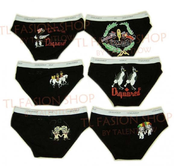 Lot of 6 pcs 09 DSQUARED D2 Man's boxers/briefs Underwear pack No 29
