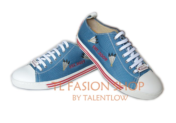 09 DSQUARED² D2 mans shoes,blue,Eur size 41,43 /1193