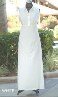 Linen Empire Sleevelees Dress