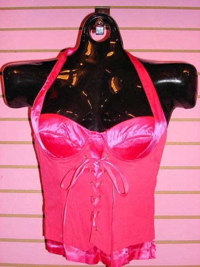 SASSY HOT PINK CORSET SIZE S 2 -4