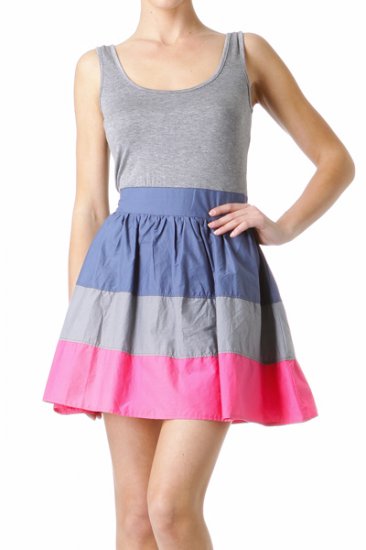 2 Fer Pink Multi Dress Medium