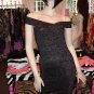 SEXY SHIMMERY BLACK BANDAGE DRESS SIZE Medium 6-8