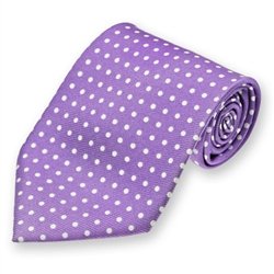 Purple Newport Dotted Silk Tie