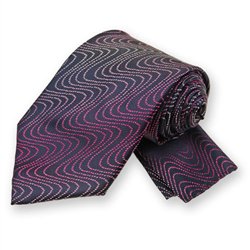 Lapis Ombre Wave Tie and Pocket Square Set