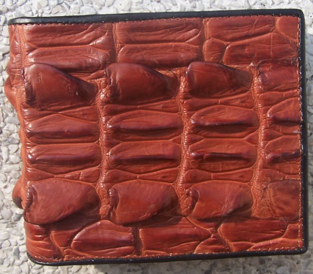 100% Genuine Big Tail Brown Alligator wallet