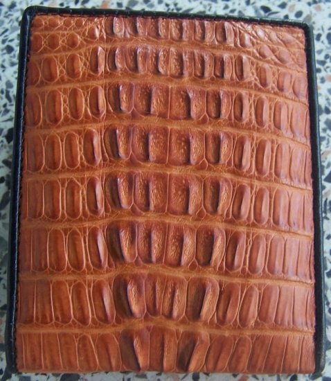 100% Genuine Tan Tail Crocodile Skin Wallet