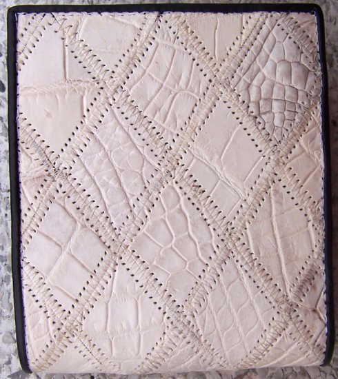 100% Genuine White Crocodile Scrap Skin Wallet