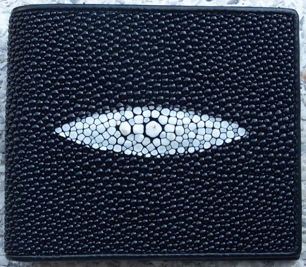 100% Genuine Black Stingray Men Wallet