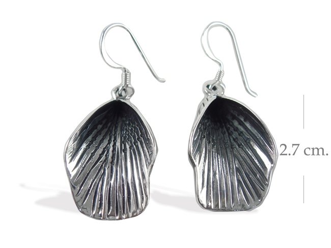 Modern Black Sterling Silver Dangle earrings