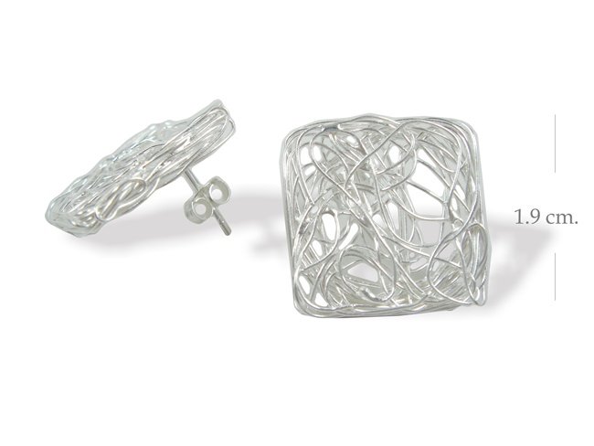 New 925 Sterling Silver Wire Dangle Earrings