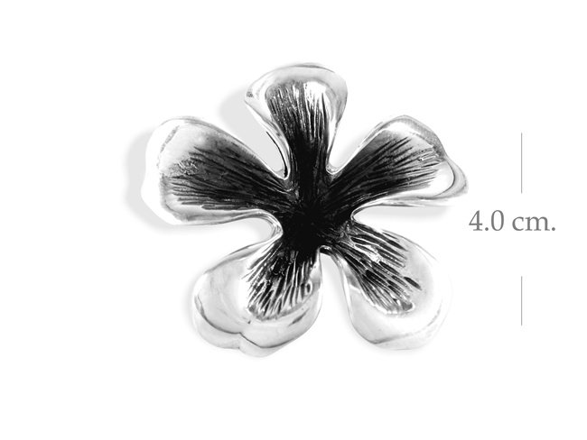 Classic Sterling Silver Flower Pendant