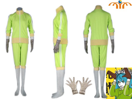 Miku Hatsune Cosplay Costume 5, Any Size!