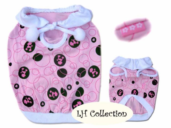 Dog Tee - Printed Poodle Design