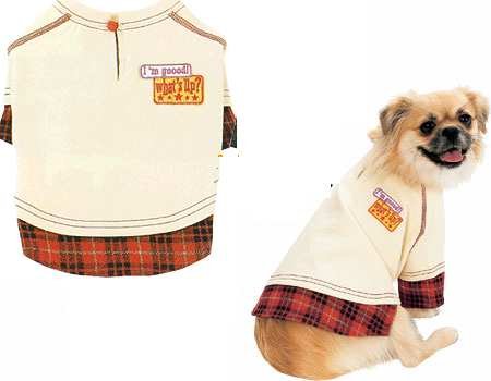Doggie Tee - College Style in Light Yellow